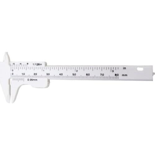 Mini Plastic Vernier Caliper Gauge Micrometer 80MM Mini Ruler Accurate Measurement Tools Standard Vernier Caliper