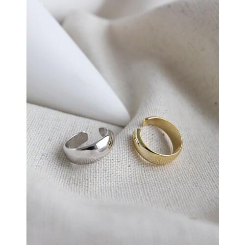 Minimalist Wide Ear Cuffs 925 Sterling Silver Classic Helix Cartilage Non-Piercing Earrings Trendy Cuff Earrings for Women