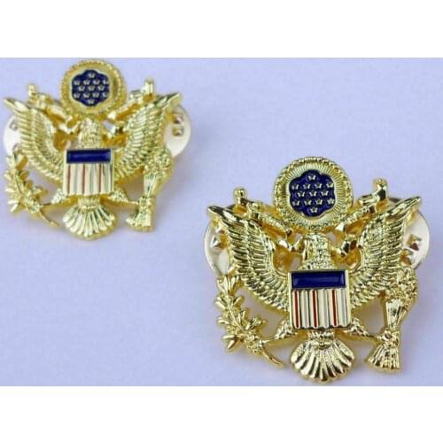 Pair Us Army General Officer Rank Badge Shoulder Eagle Badge Uniform Pin armyshop2008