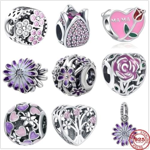 New DIY fine beads Fit Original Pandora Charms Silver 925 Bracelet Jewelry YXG012