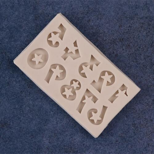 New Silicone Cake Molds With Star To Turn The Number Of Molds Cake Decoration Tools A1598