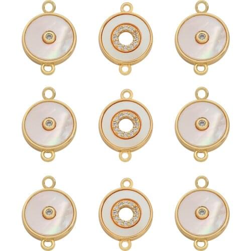 Simple Round Pendant Delicate Fashion Micro Pave Cubic Zirconia Diamonds Necklaces Jewellery For Women Girls Accessories