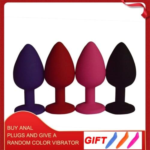 Silicone Anal Sex Toys Butt Plug Unisex Anal Stopper 3 Different Size Adult Toys Silicone Anal Plug Massager Toy For Adult New