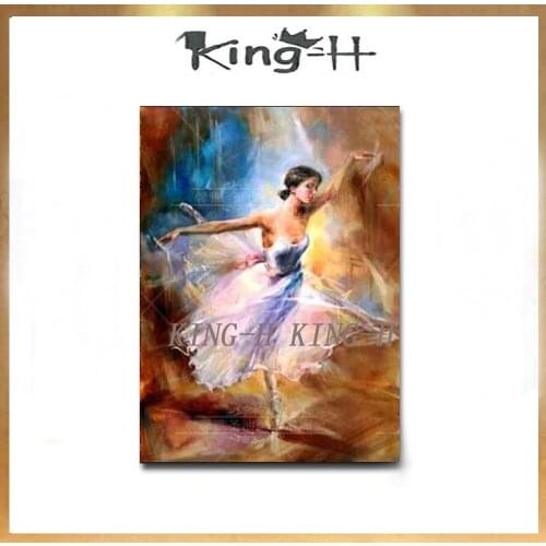 Figure painting jump in red dress sexy girl figure oil painting hand-painted wall on the canvas sitting room home decoration