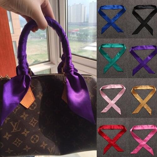 Scarves Lady Ribbon Tied The Bag Handle Decoration Ribbon Fashion Scarf