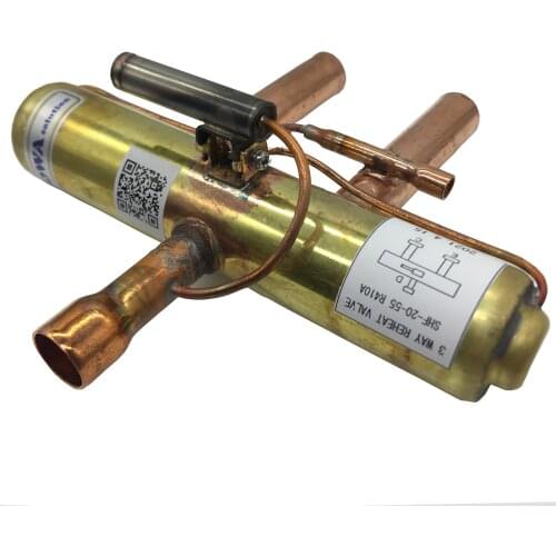 476KW R410a 4-way reverse valves installed into water source screw compressor heat pump air conditoners for office buliding