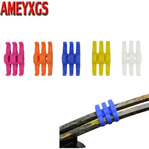 2pcs Archery Stabilizer Rubber Bow Limbs Stabilizer Shock Absorber Hunting Compound Bow Limbs Silencers Damper Shooting Accessor