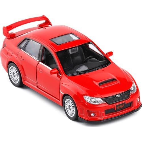 High Simulation 1:36 Scale 2011 Subaru Impreza Coupe Metal Pull Back WRC STI Cars 2 Open Door Model Car Toys Free Shipping