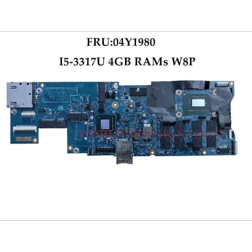 High Quality FRU:04Y1980 For Lenovo ThinkPad X1 Carbon Laptop Motherboard LGS-1 48.4RQ01.011 SR0N8 I5-3317U 4GB RAMs 100% Tested