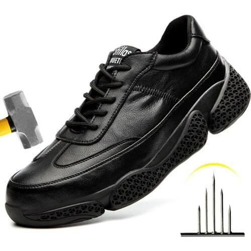 Security Work Sneakers Male Safety Shoes Men Lightweight Work Boots Men Steel Toe Shoes Work Safety Boots Male Industrial Shoes
