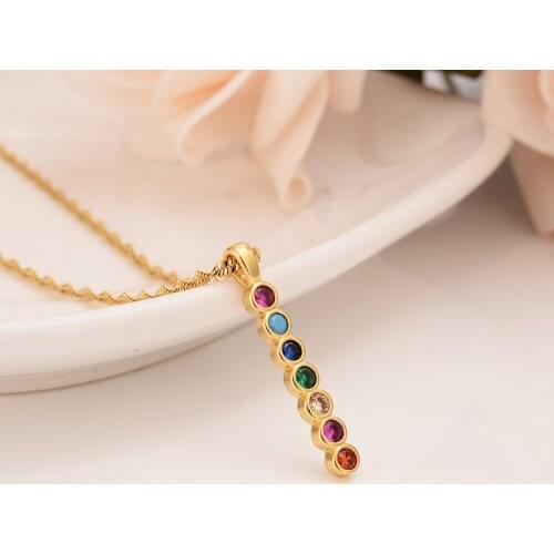 Crystal pendant classic pendant necklace chain for women Mothers Day gift Zircon Necklace Women Wedding Jewelry Femme Collier