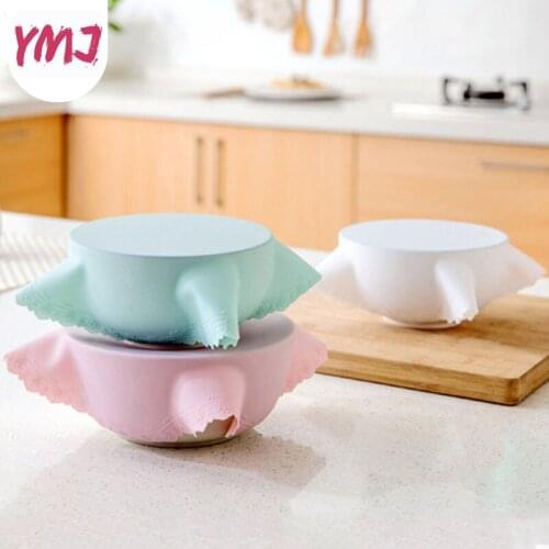 1pc Reusable Pot Cover Silicone Fresh-keeping Lids Microwave Heat Pack Universal Bowl Lid Vacuum Good Elasticity Sealed Cover