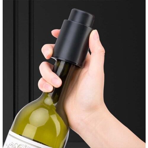 1Pc Vacuum Wine Stopper Vacuum Wine Bottle Stopper Sealed Storage Wine Stopper Bar Tools Food-Grade Push-Type Fresh-Keeping