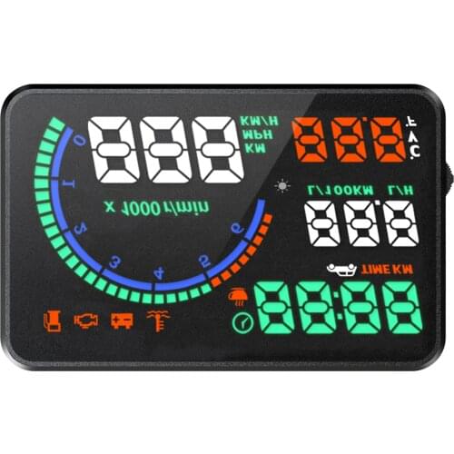 2020 New HUD 5.5in Head-up display GPS Speedometer Car Windscreen Speed Projector KMH/KPM compatiable with All cars