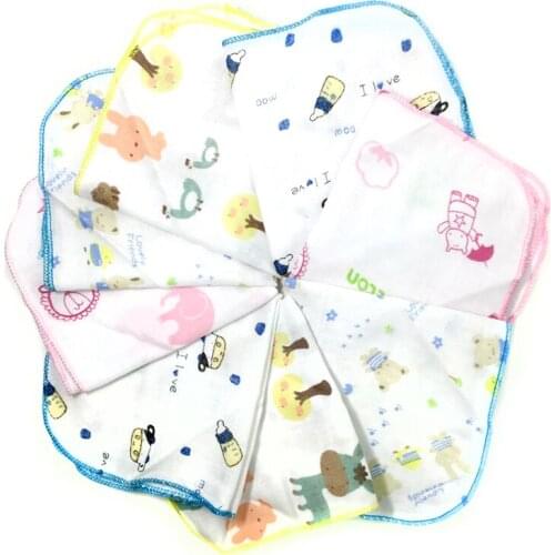 Free shipping baby made of pure cotton gauze handkerchief saliva towel Double feeding baby washing a face towel wipes 25*25