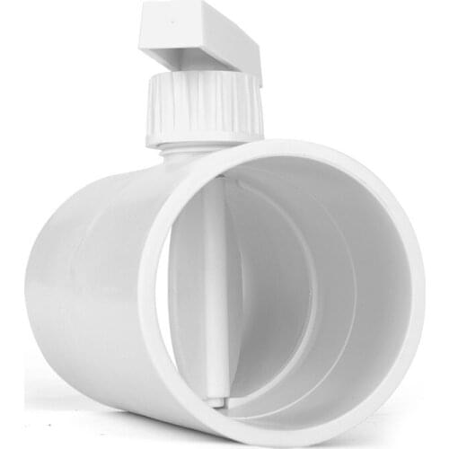HVAC manual plastic air damper valve 75 -200mm volume flow rate damper air duct valve for 3-8 inch ventilation pipe wholesale