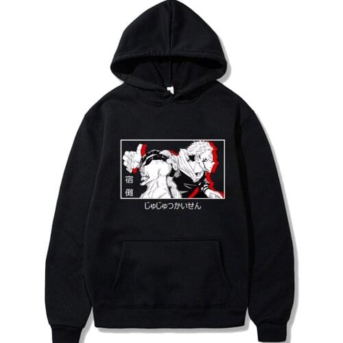 Jujutsu Kaisen Ryomen Sukuna Printed Hoodie Female Long Sleeve Harajuku Hoodies