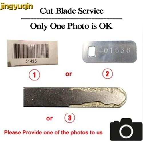 Jingyuqin Extra Fee Service Vertical Spindle/End Milling CNC Cutting Metal Blank For Honda Accord Civic CR-V Car Key Blade Copy