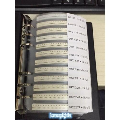 0402resistance 0 0hm-1M 1% SMD Resistor Kit Assorted Kit , 170values 50PCS=(8500pcs) 100PCS=(17000PCS),New free shipping
