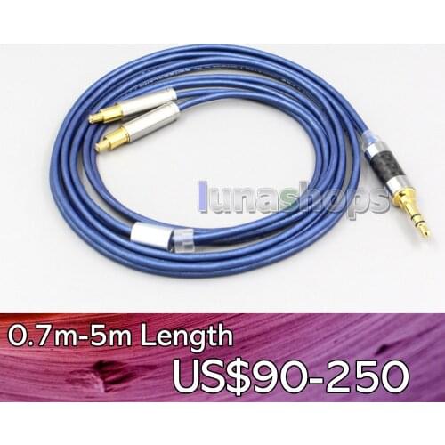 LN006794 High Definition 99% Pure Silver Earphone Cable For Audio Technica ATH-ADX5000 MSR7b 770H 990H ESW950 SR9 ES750 ESW990