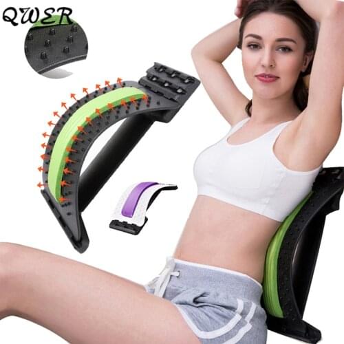 Fitness Stretch Equipment Back Massager Lumbar Support Stretcher Spina Pain Relief Relax Magic Cervical Traction Humpback Device
