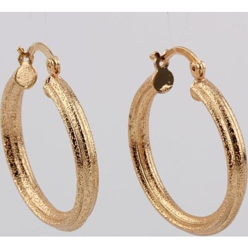 Beadsalnd Cooper Earrings 3CM Diameter Fashion Jewelry Women Gift