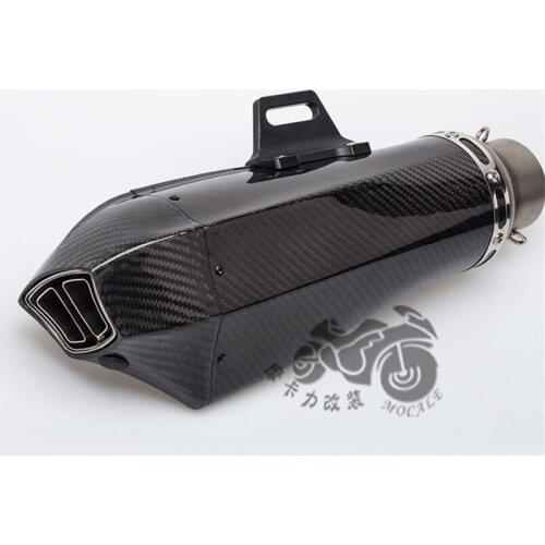 Motorcycle Modified Exhaust Pipe Carbon Fiber Cobra Exhaust Full Carbon Fiber Silencer Pipe CBR1000 ER6N R6