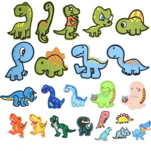 Fashion Cartoon Animal Dinosaur Series Embroidery Patch Stickers DIY Clothing Accessories Ironing Patch