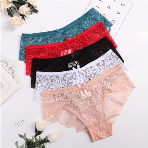 Plus Size S/XL Fashion High Quality Womens Panties Transparent Underwear Women Lace Soft Briefs Sexy Lingerie Intimates