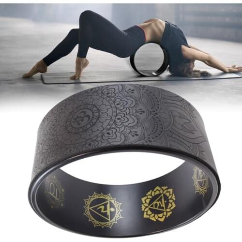 TPE Yoga Circle Professional Waist Shape Bodybuilding Yoga Wheel Fitness Equipment Pilates Nonslip Yoga Circles Back Training