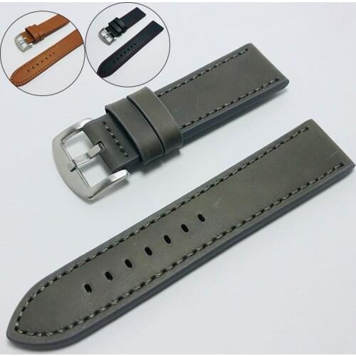 Watchbands Genuine Leather Watch Band straps 16mm 18mm 20mm 22mm Watch accessories Women Men Coffee Black Belt band