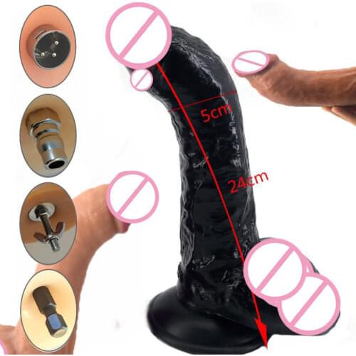 Traditional Sex Machine Attachment 3XLR Accessories Gross Upturned Dildo Suction Cup Gun Love Machine For Women Man Y13