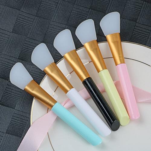 1Pc Silicone Facial Mask Brush Flexible Facial Mud Mixed Brush For Facials Mud Clay Mask DIY Modeling Mask