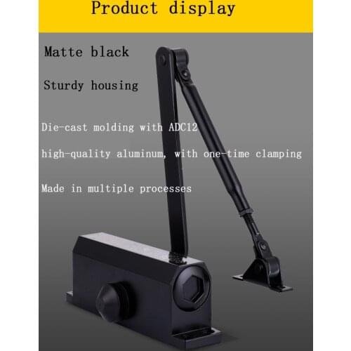 Heavy duty door closer commercial - Class 1 commercial standard automatic door closing mechanism - Load bearing door 200 kg