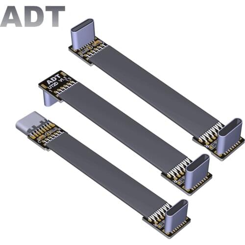 ADT-Link FPV USB 2.0 Type-C USB-C 90 Degree Adapter OTG 3cm-300cm FPC Ribbon Flat Cable for Multicopter Aerial Photography