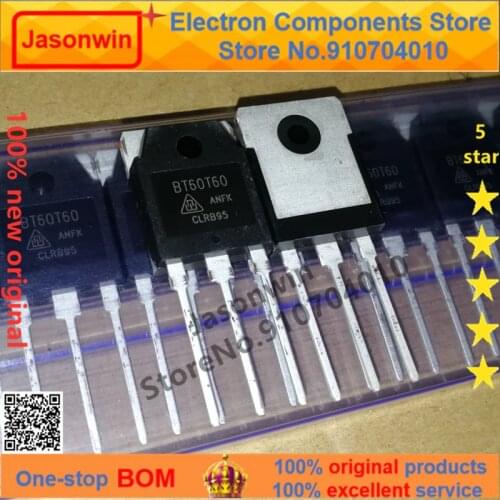 100% nuevo 50 unids/lote original MOSFET IGBT BT60T60 BT60T60ANFK 60A600V TO-3P Transistor