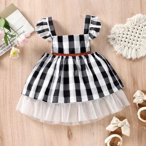 2021 New Kids Girls Summer Dress Baby Girls Clothes Children Sleeveless Ruffle Layered Dress Casual Princess Dresses Outfits
