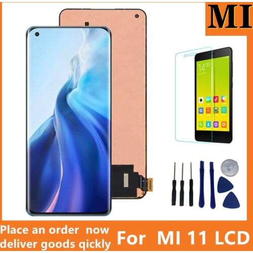 For Xiaomi Mi 11 LCD Display Touch Panel Assembly Digitizer For Xiaomi 11 Screen