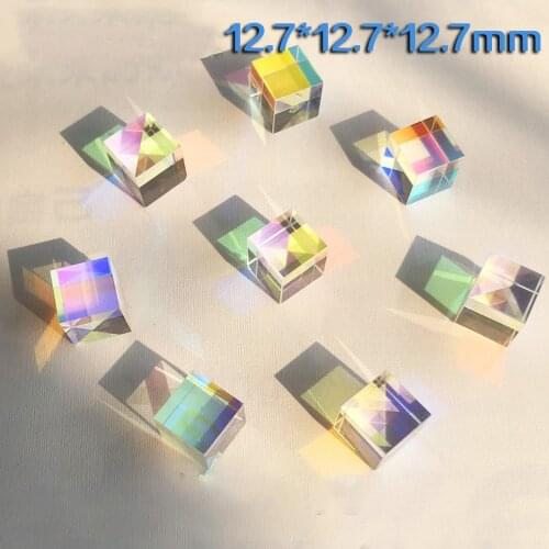 0.5*0.5*0.5/12.7*12.7*12.7MM Cube Principle of Splitting Prism for Hexahedral Bright Optical Experiments Projector