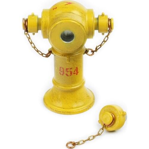 1: 18 Tiny Hobby yellow fire hydrant Match with car model scene accessories