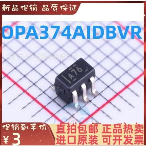 2-10PCS/lot OPA374 OPA374AIDBVR A76 SOT23-5 OPA374AIDBV New original IC