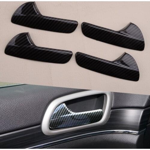 1 Set Car Interior Door Handle Frame Cover Trim Fit For Jeep Grand Cherokee 2011 2012 2013 2014 105 2016 2017 2018 2019 2020