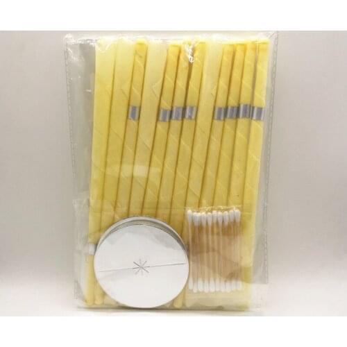 10pcs Ear Candles Ear Wax Clean Removal Natural Beeswax Propolis Indiana Therapy Fragrance Candling Cone Candle Relaxation