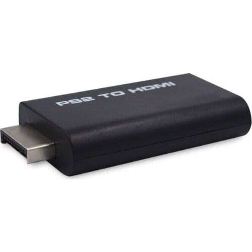 Audio Video Converter Adapter For PS2 to HDMI 480i/480p/576i with 3.5mm Audio Output Supports for PS2 Display Modes