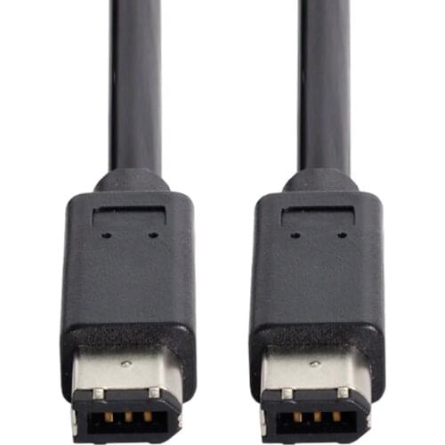 Cablecc FW-016-1.8M 6 Pin 6pin IEEE 1394 IEEE 1394 Firewire 400 6 6 iLink Cable IEEE 1394 1.6M Black
