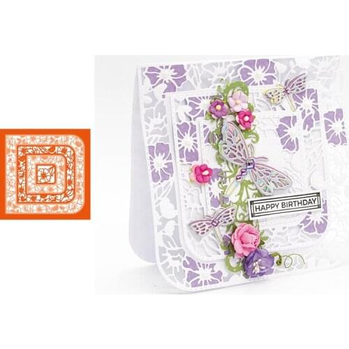 Flower Background Metal Cutting Dies for Scrapbooking and Cards Making Paper Craft Album Decoration Die New 2019