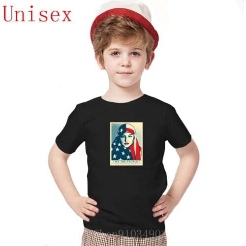 We The People American flag Childrens T Shirt High Quality Fashion Custom Cotton 2020 Hot Summer t shirt boys kids clothing