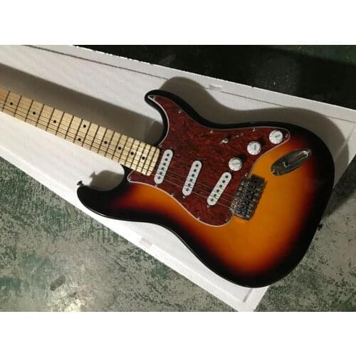 The factory exports high quality 6 string ST style electric guitar Sunset electric guitar Real photos free delivery