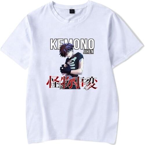 Kemono Jihen Print T-shirts Fashion Casual Women/Men 2021 Summer Harajuku Short Sleeve Tshirts Streetwear Tops Mens Boys Girls