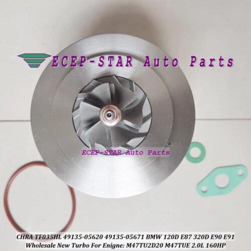 Turbo Cartridge CHRA Core TF035HL 49135-05610 49135-05620 49135-05671 4913505671 For BMW 120D E87 320D E90 E91 M47TUE 2.0L 160HP